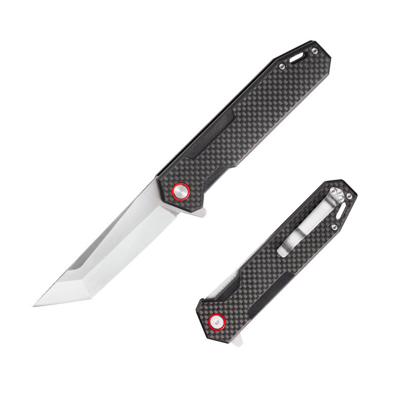 8crl4Mov Carbon Fiber Folding Knife | G10 Handle