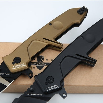 N690 Tactical Folding Knife| 6061-T6 Aluminum Alloy Handle| 58HRC