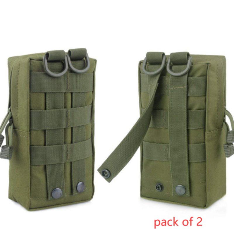 Molle Pouches  green| 2 Packs