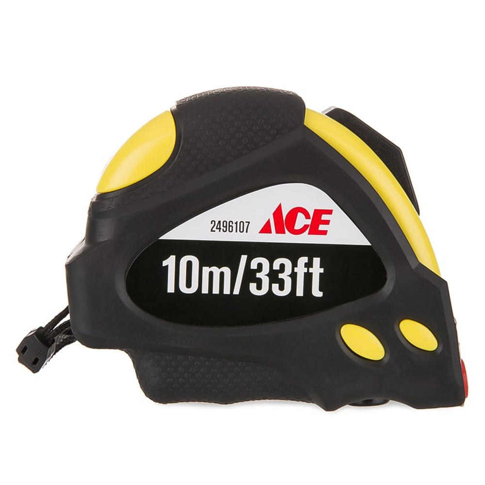 ACE Auto Retract Measuring Tape | 33ft (10m)| Double Sided