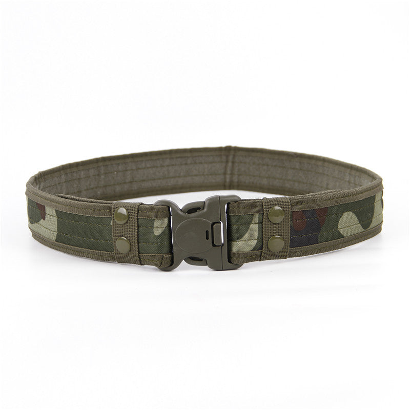 military canvas belt green