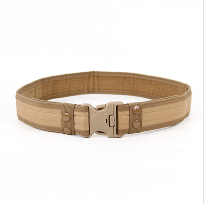 military canvas belt khaki color