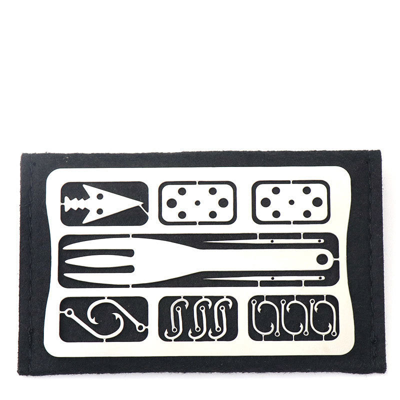 Multifunctional Field Survival Tool Card