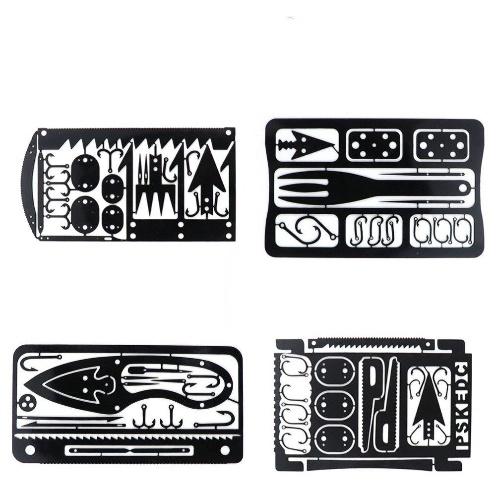 Multifunctional Field Survival Tool Card