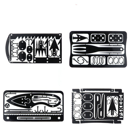 Multifunctional Field Survival Tool Card