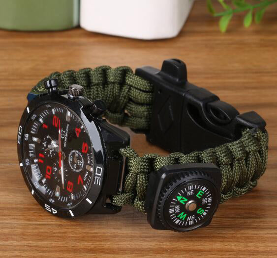 6 in 1 Paracord Compass Watch