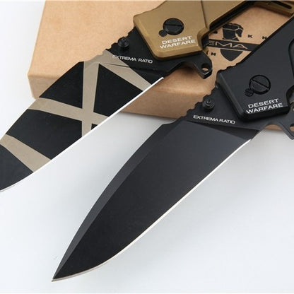 N690 Tactical Folding Knife| 6061-T6 Aluminum Alloy Handle| 58HRC