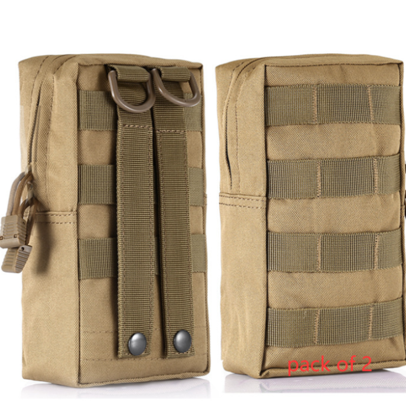 molle bags | 2 Packs Khaki