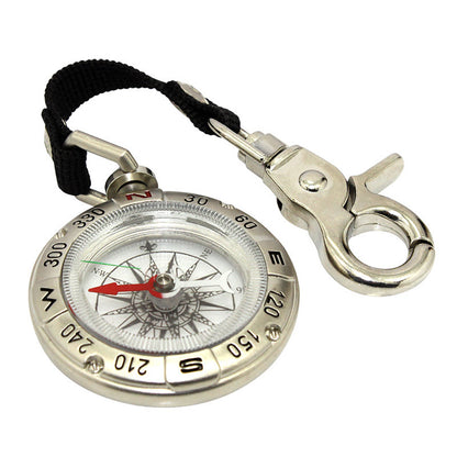 Retro Pocket Watch Style Zinc Alloy Compass With Keychain