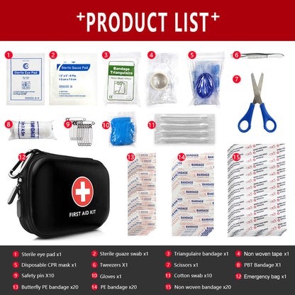 90 pieces Full Set Mini First Aid Kit | Water Proof