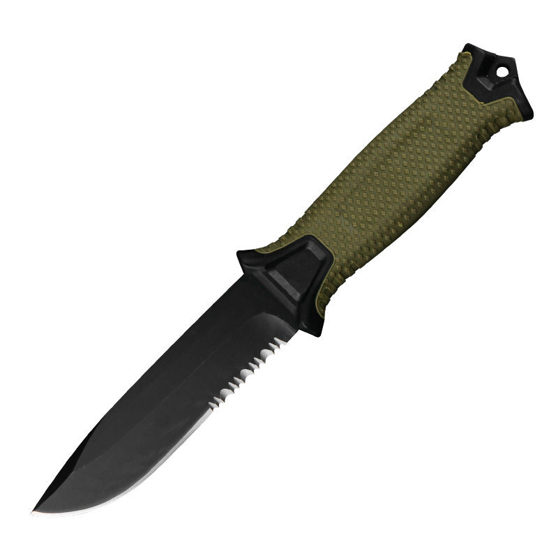 High Carban Steel Knife | Fixed Blade | Nylone Rubber Grip