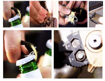 20-in-1 Multi-Function Keychain | Carabiner Tool