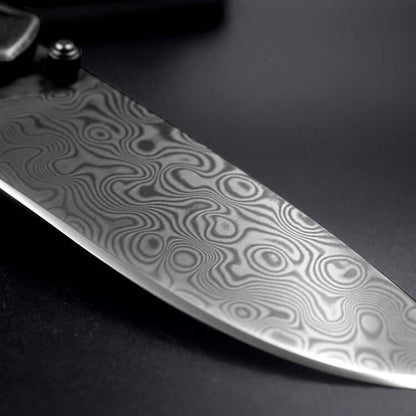 Damascus Knife | Folding | | Powder Steel