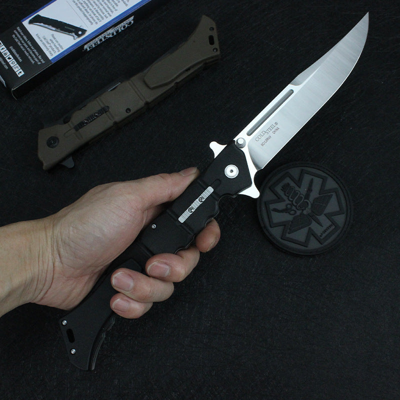 8Cr13Mov Cold Steel | Nylon Fiber Handle | Tactical Folding | 59-60HRC