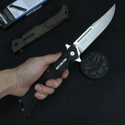 8Cr13Mov Cold Steel | Nylon Fiber Handle | Tactical Folding | 59-60HRC