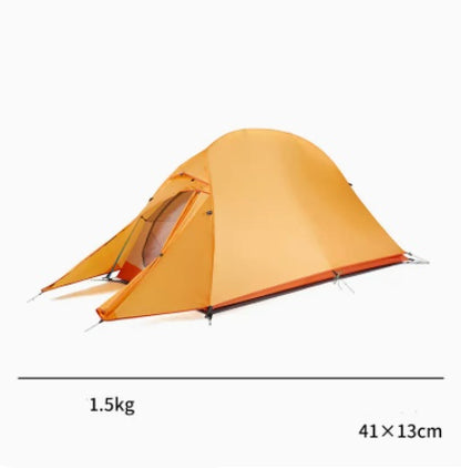 Portable Light Rain Proof Tent for 1-3 Persons | Waterproof Double Tent with Aluminum Alloy Support