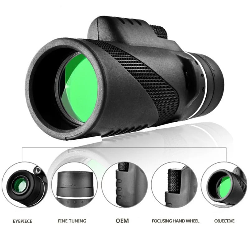 Starscope Monocular Gen 3 with BAK-4 prism lens and 10x magnification features.