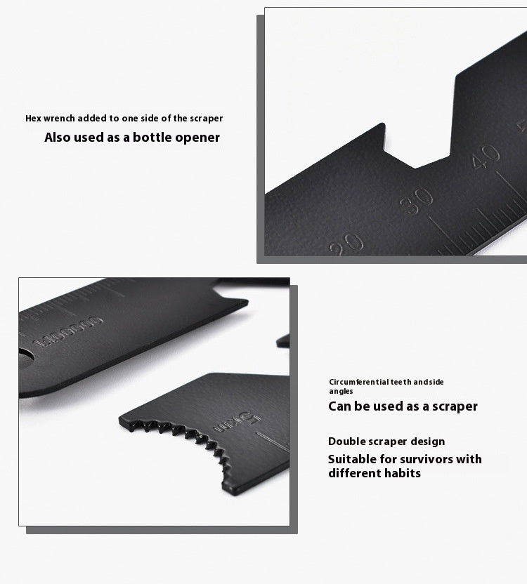 Magnesium Rod Flint | with Survival Whistle | Bottle Opener |  Hexagonal Wrench