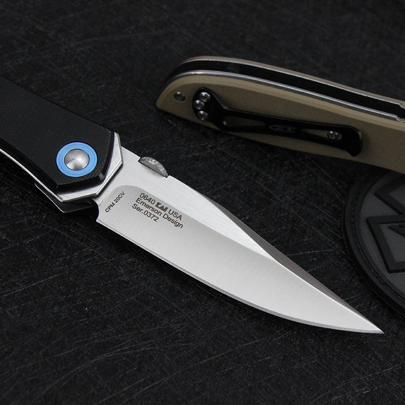 9cr14mov Steel Folding Knife | G10 Handle| 58HRC | Ball bearings