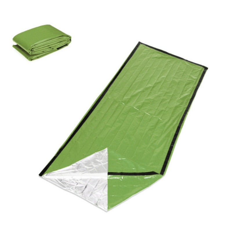 emergency sleeping bag green color