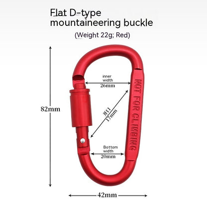 EDC D-type Carabiner | 8CM | With Lock