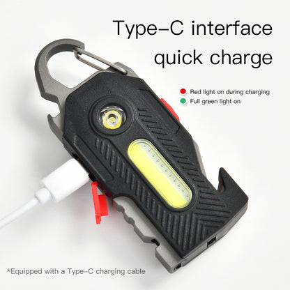 Keychain Flashlight with type c interface