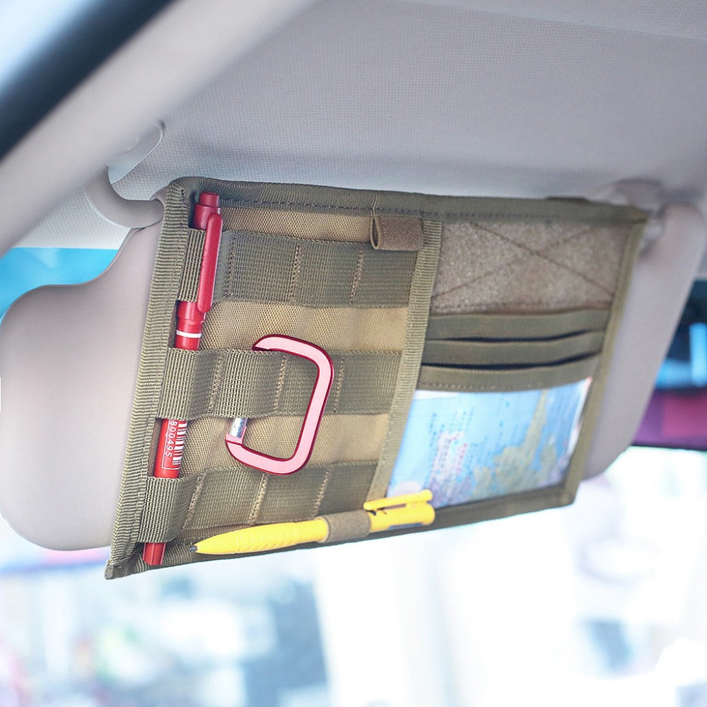 car visor organiser