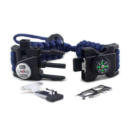 Parachute Cord Braided Adjustable Survival Bracelet