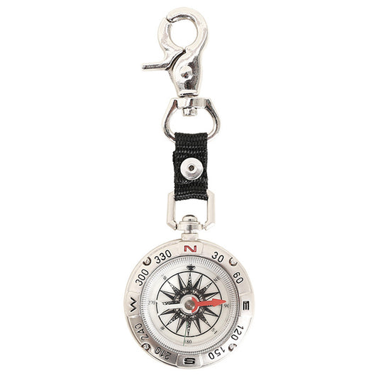 Retro Pocket Watch Style Zinc Alloy Compass With Keychain