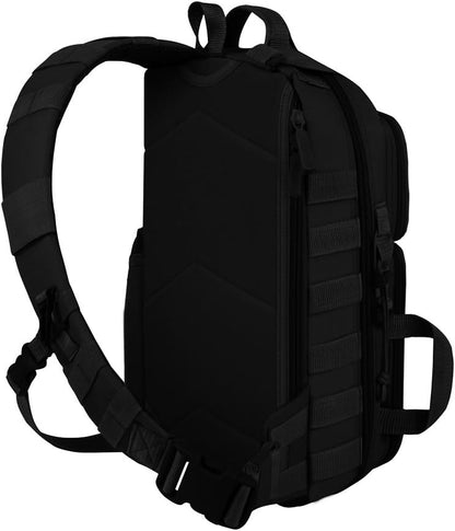 EastWest U.S.A RT525 waterproof traveling bag with adjustable mesh padded strap and MOLLE system for outdoor adventures.