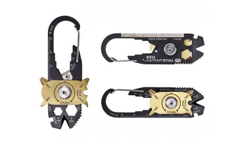 20-in-1 Multi-Function Keychain | Carabiner Tool