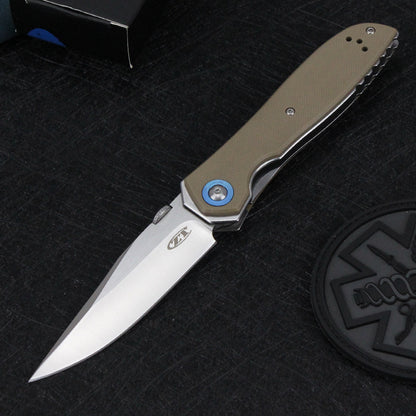 9cr14mov Steel Folding Knife | G10 Handle| 58HRC | Ball bearings