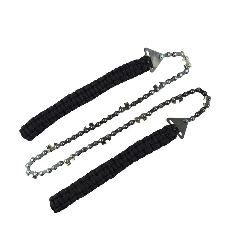 hand chain saw black grips