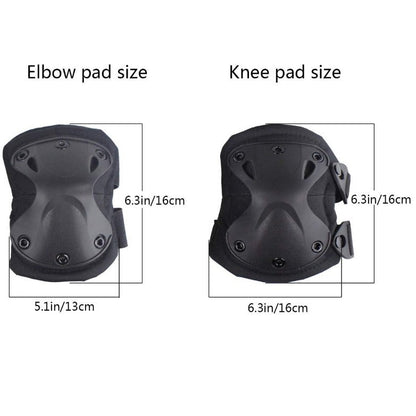 Tactical Knee and Elbow Pads Set for Outdoor Protection