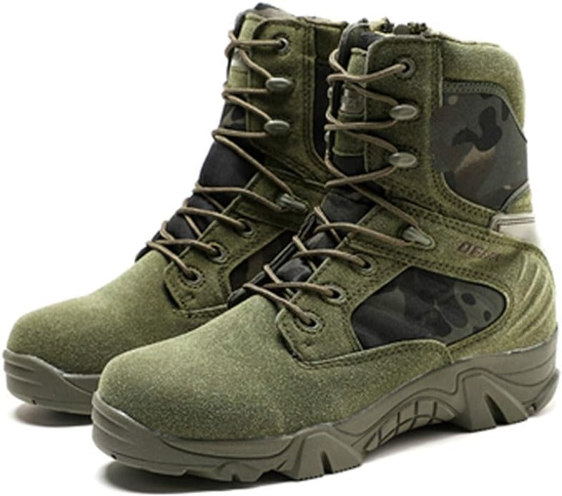 combat boots green 