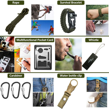 Military Survival Kit with First Aid Supplies