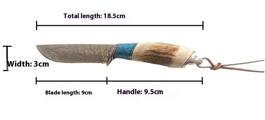 Damascus Knife| Straight | with Sheath