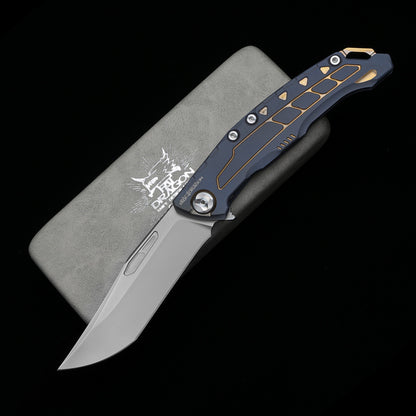 M390 Powder Steel Knife | TC4 Titanium Alloy Handle} Folding Knife