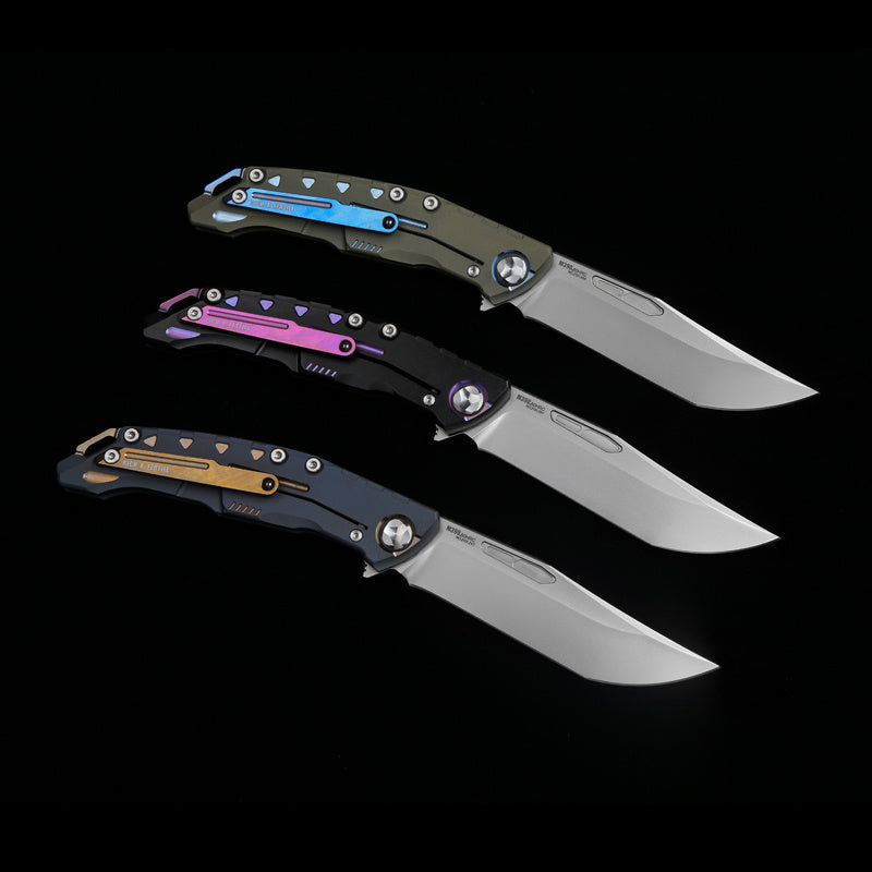 M390 Powder Steel Knife | TC4 Titanium Alloy Handle} Folding Knife