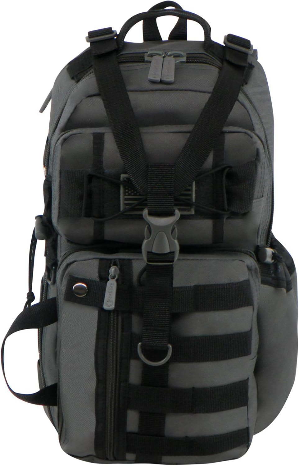 EastWest U.S.A RT525 waterproof gray traveling bag with adjustable strap and MOLLE system.