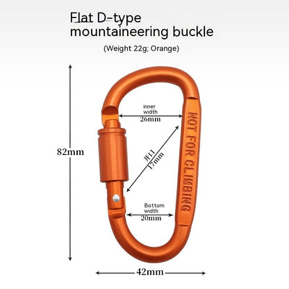 EDC D-type Carabiner | 8CM | With Lock