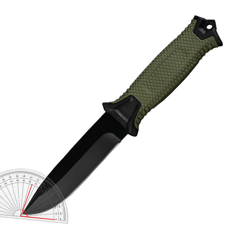 High Carban Steel Knife | Fixed Blade | Nylone Rubber Grip