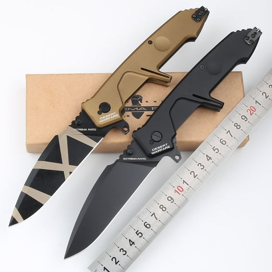 N690 Tactical Folding Knife| 6061-T6 Aluminum Alloy Handle| 58HRC