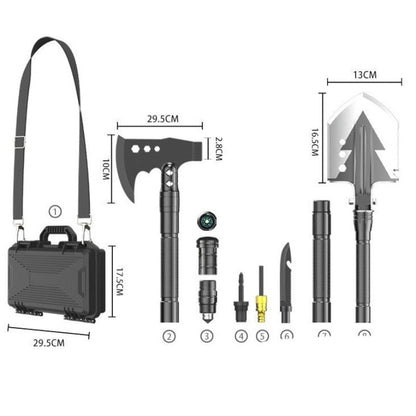 Military Shovel Hammer Set tools dimensions