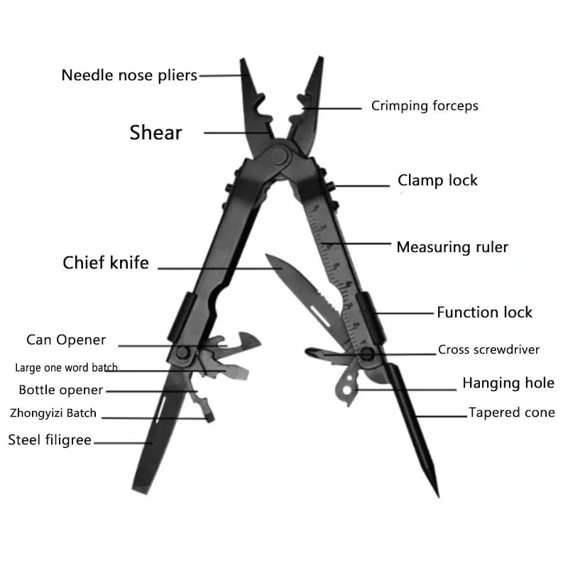 Gerber Multitool Plier 8-in-1 Stainless Steel Folding Hand Tool