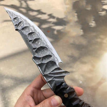 Steel Core Damascus Knife | Handcrafted Forged | VG-10 |HRC 60-61