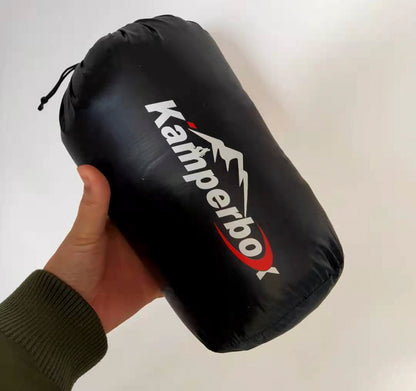 "Kamperbox Down Socks long in waterproof carry bag"