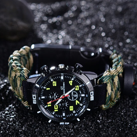 6 in 1 Paracord Compass Watch