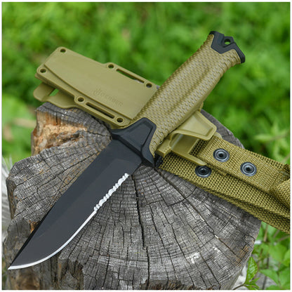 Multi-functional Tactical Knife | Fixed Blade | 59HRC | with Sheath & Ignition Rod