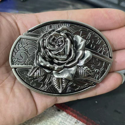 Sunflower Belt Buckle with Hidden Knife | 39 Styles